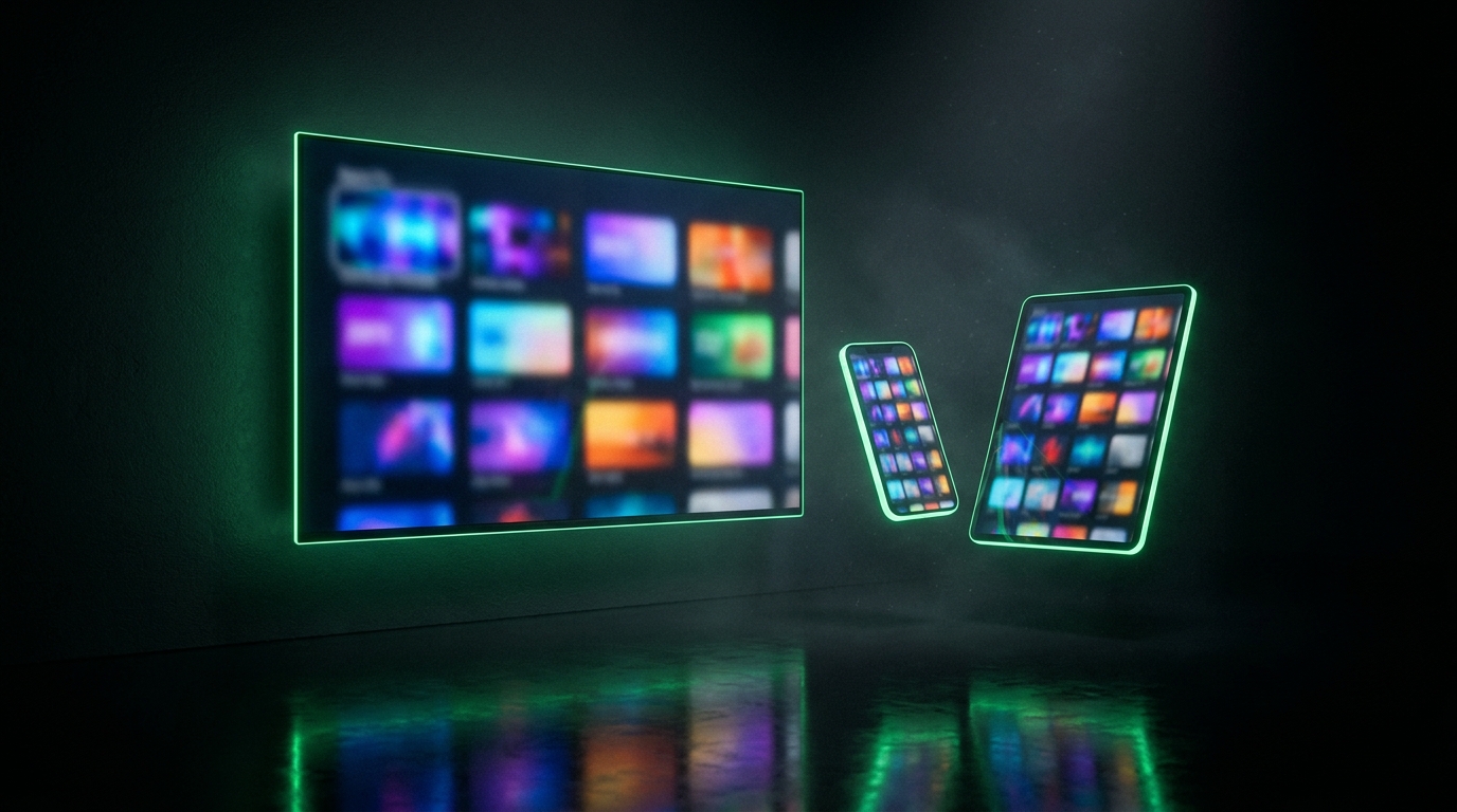 BaseStore funcionando em Smart TV, tablet e celular